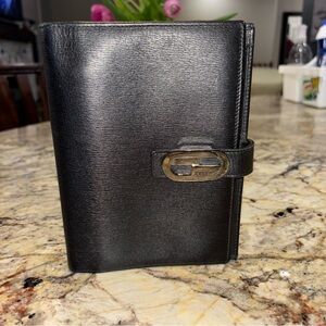 Gucci Black Leather Small Organizer with Silver-Tone Hardware 💯 Authentic
